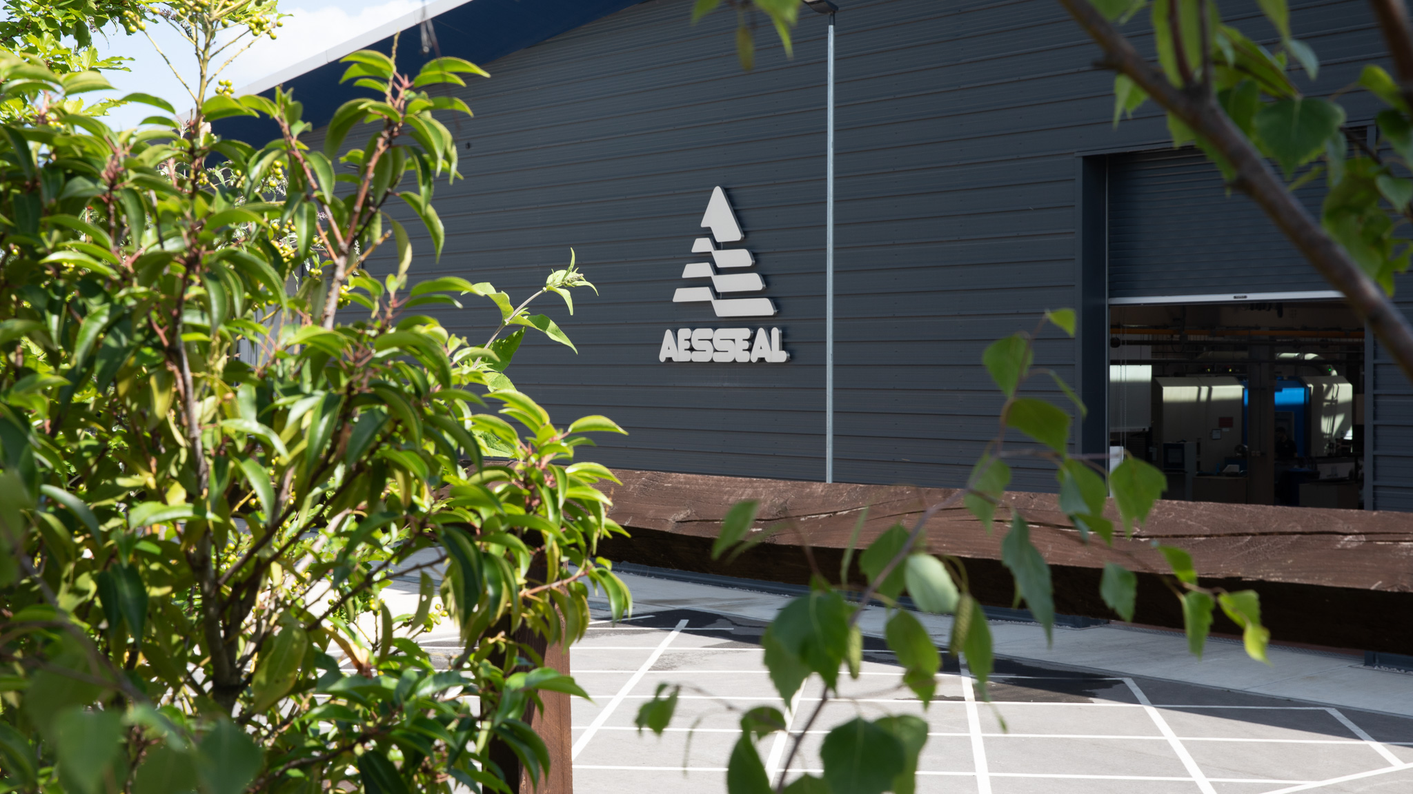 Manufacturing facilities surrounded by nature